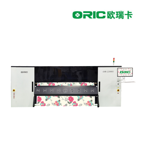 Impressora de sublimação de tinta em rolo de borracha industrial OR-2208S com oito cabeças S3200