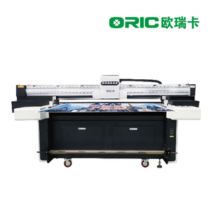 OR-5000H Rolo UV de 1,6 m para rolar e impressora multifuncional híbrida com seis cabeças de impressão industriais